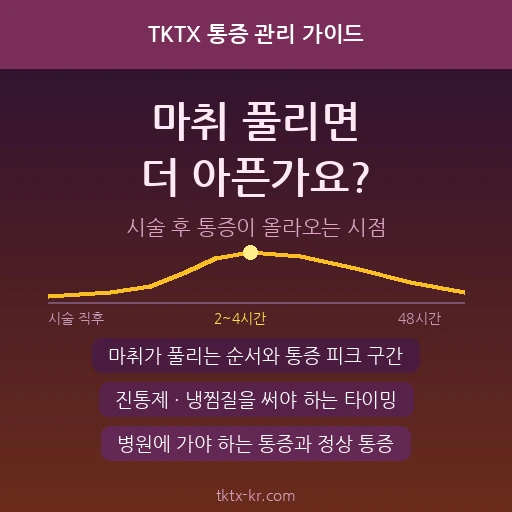 마취크림 풀리면 더 아픈가요? – 시술 후 통증이 올라오는 시점과 첫 48시간 관리법