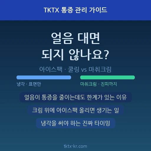 타투 아플 때 얼음 대면 되지 않나요? – 아이스팩·쿨링과 마취크림, 실제로 뭐가 다른지